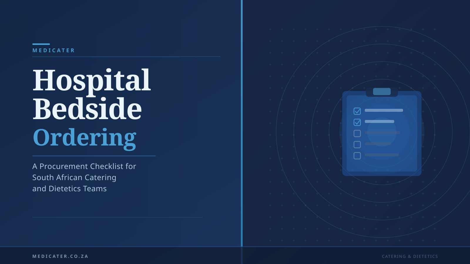 Hospital Bedside Ordering: A Procurement Checklist for South African Catering and Dietetics Teams